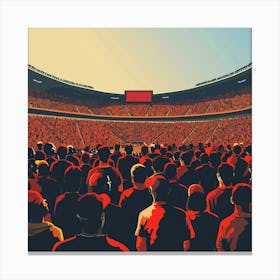 A Stadium Crowd Vector Design Illustration 1718675085 2 Canvas Print