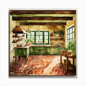 Kitchen Painting Canvas Print