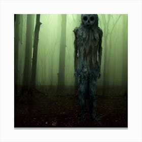 Troll In The Woods Canvas Print