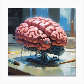 Robot Brain 9 Canvas Print