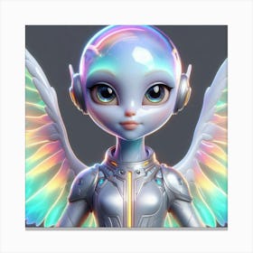 Futuristic Angel Canvas Print