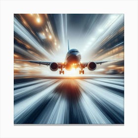Airplane Taking Off Canvas Print