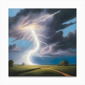 Lightning In The Sky 1 Canvas Print