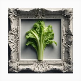 Lettuce In A Frame Canvas Print