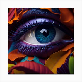 Matt Purple Eyes Canvas Print
