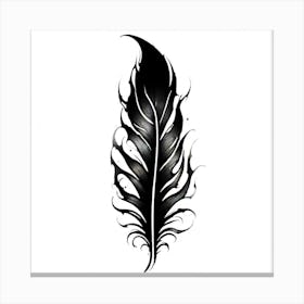 Feather Tattoo Design 4 Canvas Print