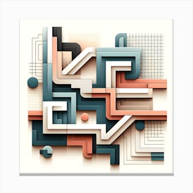 Abstract Geometric Design Canvas Print