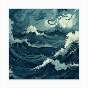 Stormy Sea Canvas Print