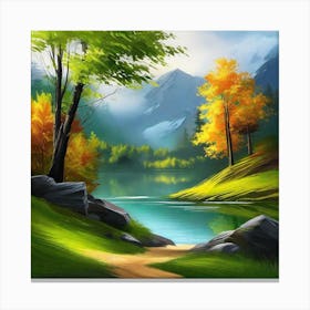 Landscape Painting 199 Canvas Print