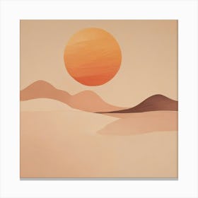 Sunset In The Desert 37 Canvas Print