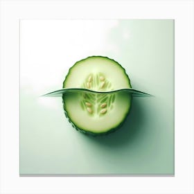 Cucumber In Water Canvas Print