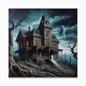 Haunted House 1 Canvas Print