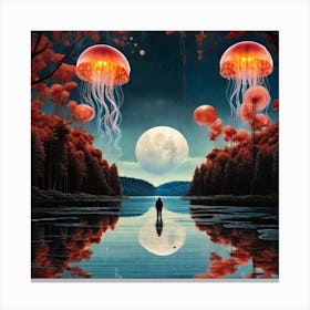 Jellyfishes Canvas Print