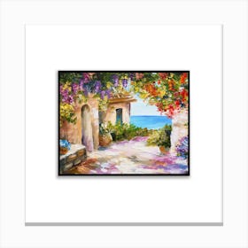 Mediterranean Garden Canvas Print