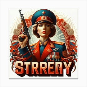 Stratey Canvas Print