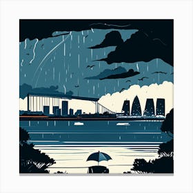 Australia Rain Canvas Print