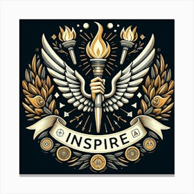 Inspire Logo Canvas Print