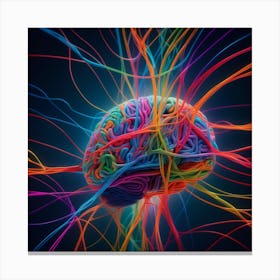 Colorful Brain 10 Canvas Print