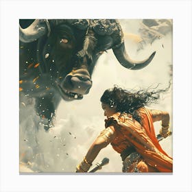 Bhaag Durga Fight Canvas Print