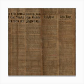 Old Newspaper  - junk journal 2 Canvas Print