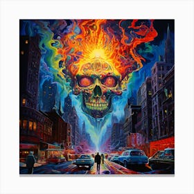 1980s Psychedelic Nightmare 1 Canvas Print