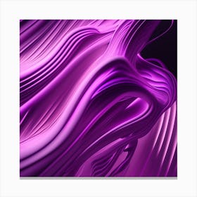 Abstract Purple Wave Canvas Print