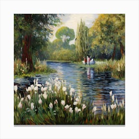 Woven Dreams: Riverside Ballet 1 Canvas Print