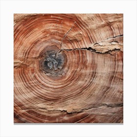 The Texture Of A Petrified Wood Canvas Print