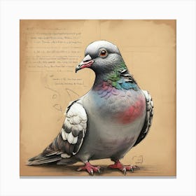 Pigeon 8 Canvas Print