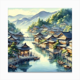 Asian Village 4 Canvas Print