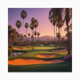 Golf in Cali Canvas Print