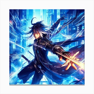 SHEFEI 6001-anime Boy Crown Canvas Art Print 30x45cm 