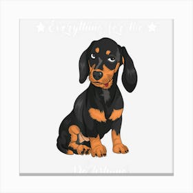 Dachshund Design Everything For The Dachshund Canvas Print