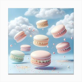 Macarons In The Sky Canvas Print