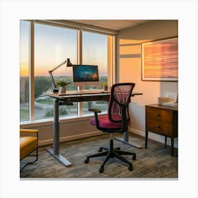 Home Office 6 Canvas Print