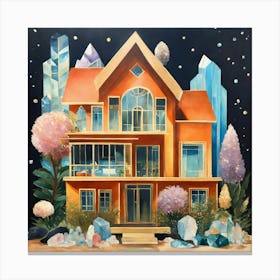 House Of Crystals 4 Canvas Print
