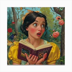 Snow White And The Seven Dwarfs Canvas Print