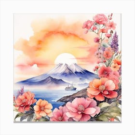 Mount Fuji In Japan Views Canvas Print