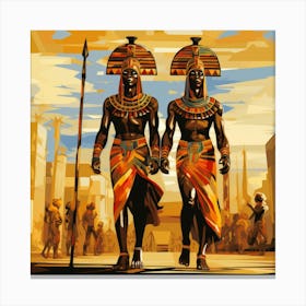 Two Egyptian Men Canvas Print