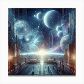 Futuristic City 139 Canvas Print