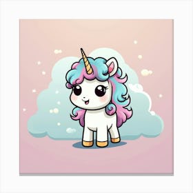 Cute Unicorn 756 Canvas Print