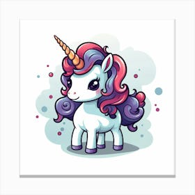 Cute Unicorn 225 Canvas Print