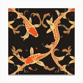 Koi Fish Pattern 5 Canvas Print