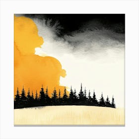 Fire In The Sky Canvas Print