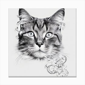 Cat Portrait Canvas Print