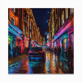 Night In London Canvas Print