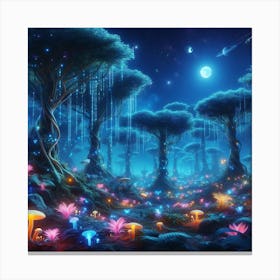 Mushroom Forest Canvas Print