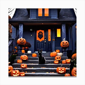 Halloween House 7 Canvas Print