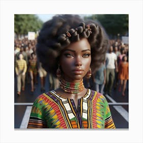 African Woman 3 Canvas Print