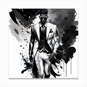 Man In A Suit 2 Canvas Print